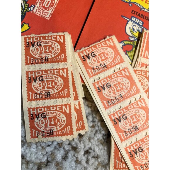 Vintage Holden Red Stamp Saver Book Lot - Picture 2 of 5